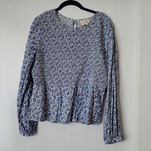 Long Sleeve Paisley Top